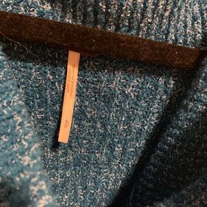 Free People Sweaters - Free People blue wide cowl neck sweater Small! Free People Sweaters - Free People blue wide cowl neck sweater Small!